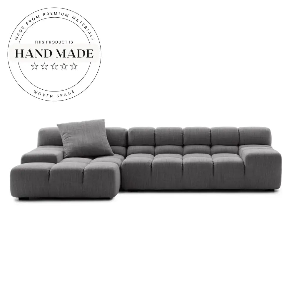 Italian Modern Tufted Modular Fabric L-Shaped Sectional corner sofa