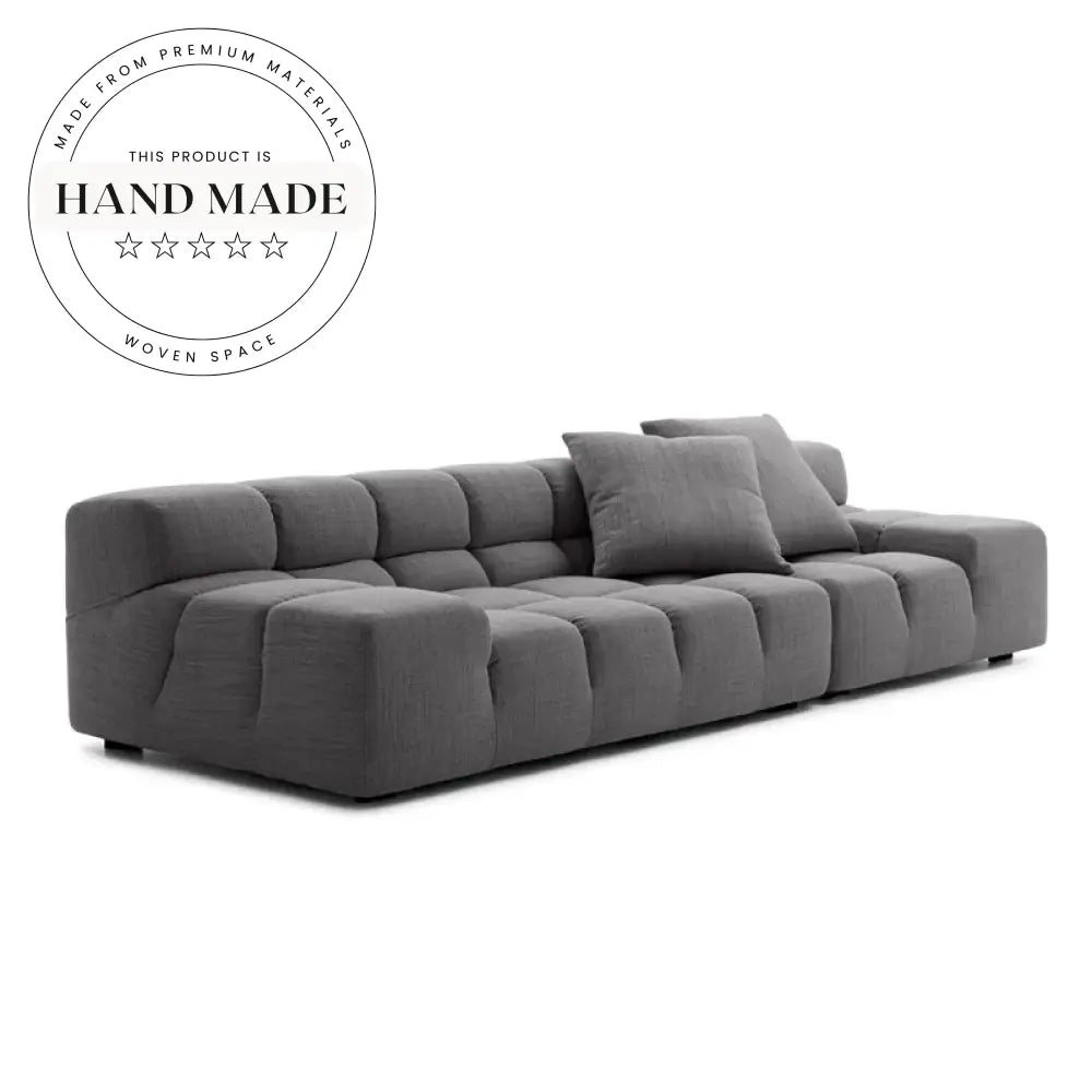 Italian Modern Tufted Modular Fabric L-Shaped Sectional corner sofa