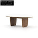 Italian Natural Marble Rectangle Modern Dining Table for Home