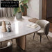 Italian Natural Marble Rectangle Modern Dining Table for Home