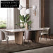 Italian Natural Marble Rectangle Modern Dining Table for Home