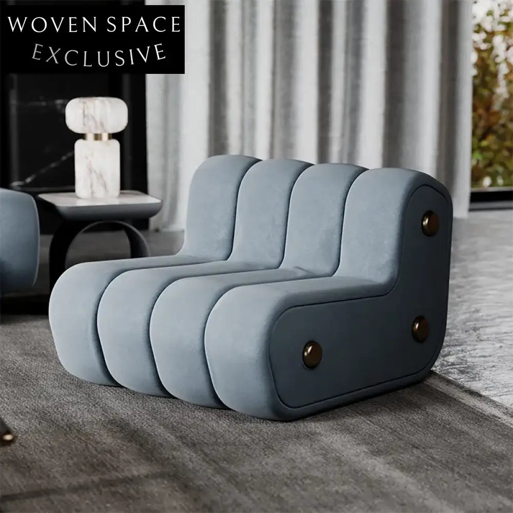 Italian Style Modern Modular Armless Sectional Sofa Set for Living Room