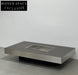 Italian Used Coffee Table: Metal Geometric Design by Willy Rizzo