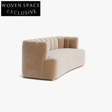 Luxurious Italian Velvet Love Seat Sofa for Modern Living Room Furniture