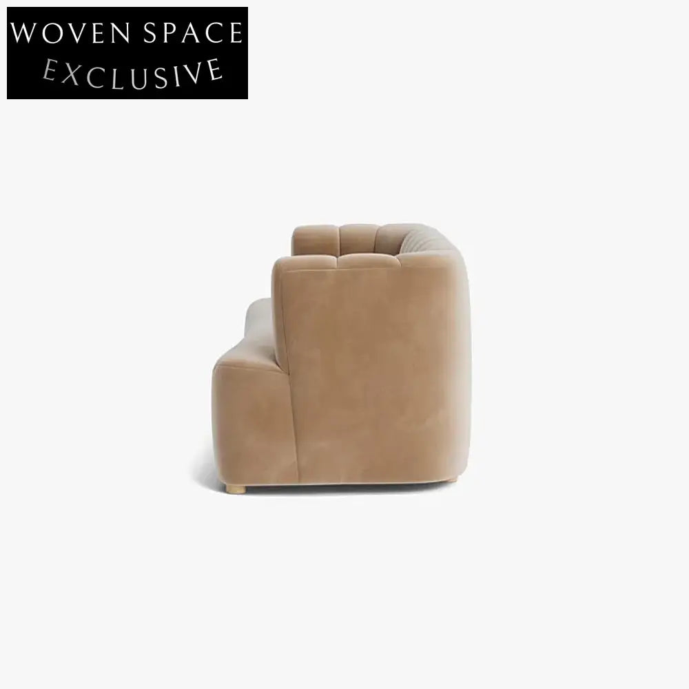 Luxurious Italian Velvet Love Seat Sofa for Modern Living Room Furniture