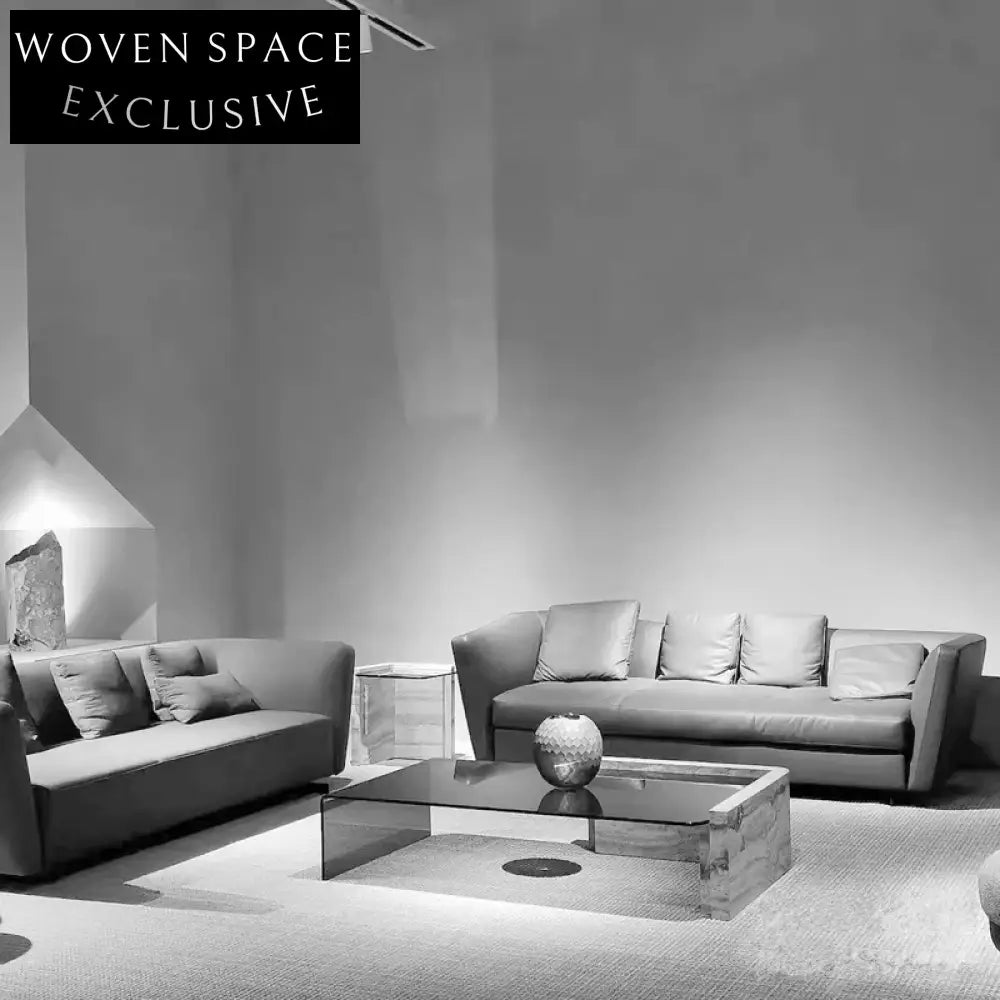 Italian Wabi-Sabi Natural Marble Leg Glass Top Calacatta Viola Coffee Table