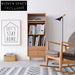 Japanese Modern Solid Wood Bookcase Magazine Storage Living Room Shelf Cabinet