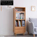 Japanese Modern Solid Wood Bookcase Magazine Storage Living Room Shelf Cabinet