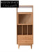 Japanese Modern Solid Wood Bookcase Magazine Storage Living Room Shelf Cabinet