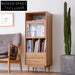 Japanese Modern Solid Wood Bookcase Magazine Storage Living Room Shelf Cabinet