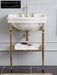 Jeffroi Retro Brass Double-Layer Wash Basin Set