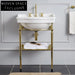 Jeffroi Retro Brass Double-Layer Wash Basin Set