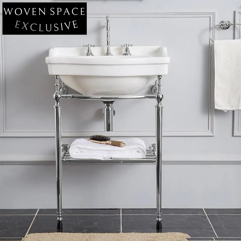 Jeffroi Retro Brass Double-Layer Wash Basin Set