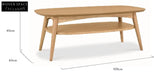 Johansen109cm Coffee Table - Natural Coffee Tables