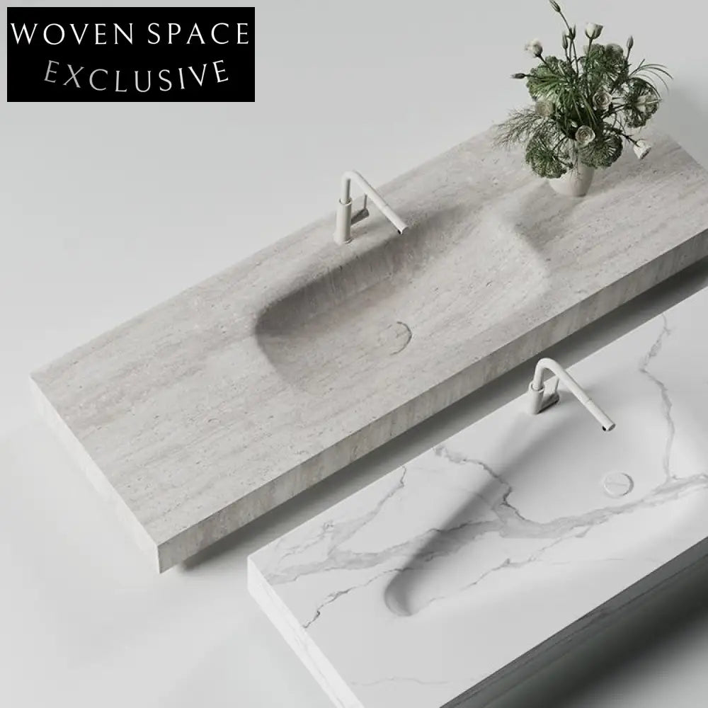 Jonah Fish Belly White Marble Sink