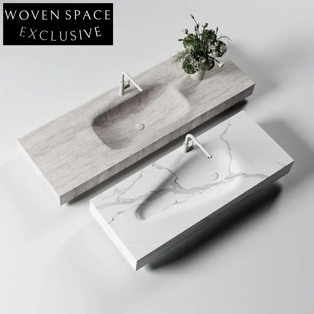 Jonah Fish Belly White Marble Sink