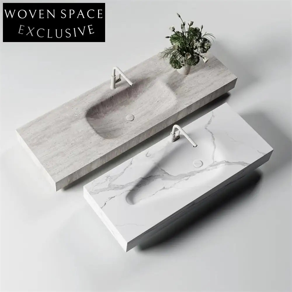 Jonah Fish Belly White Marble Sink