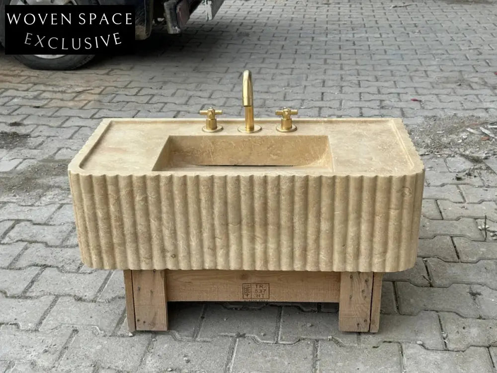 Josephe Trendy Travertine Marble Wash Basin