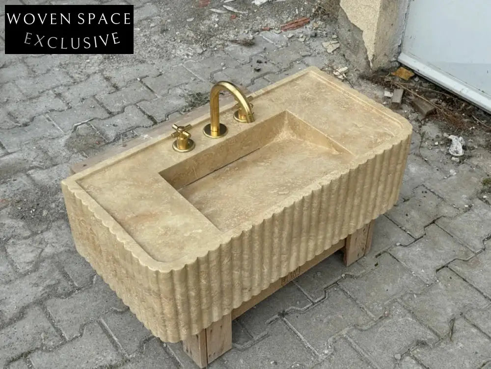 Josephe Trendy Travertine Marble Wash Basin