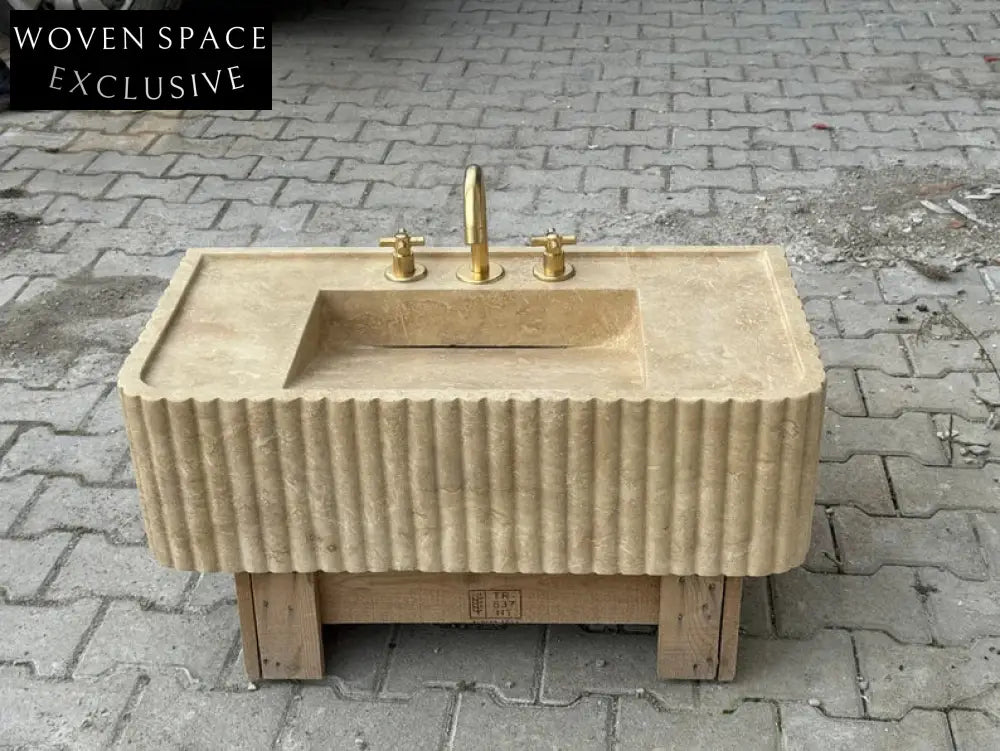 Josephe Trendy Travertine Marble Wash Basin