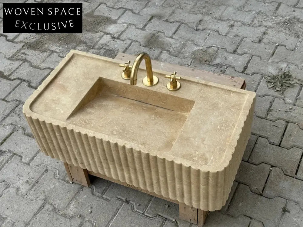 Josephe Trendy Travertine Marble Wash Basin