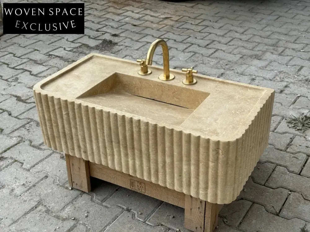 Josephe Trendy Travertine Marble Wash Basin