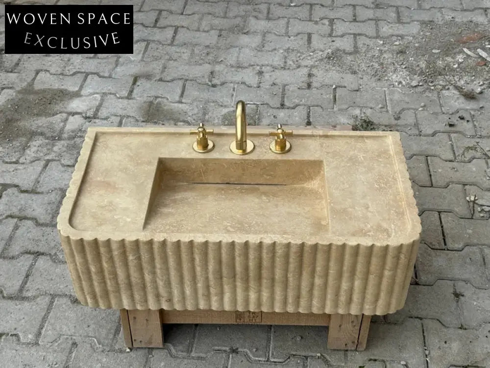 Josephe Trendy Travertine Marble Wash Basin