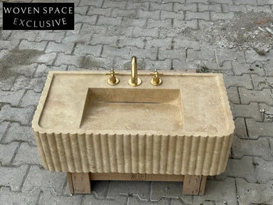 Josephe Trendy Travertine Marble Wash Basin