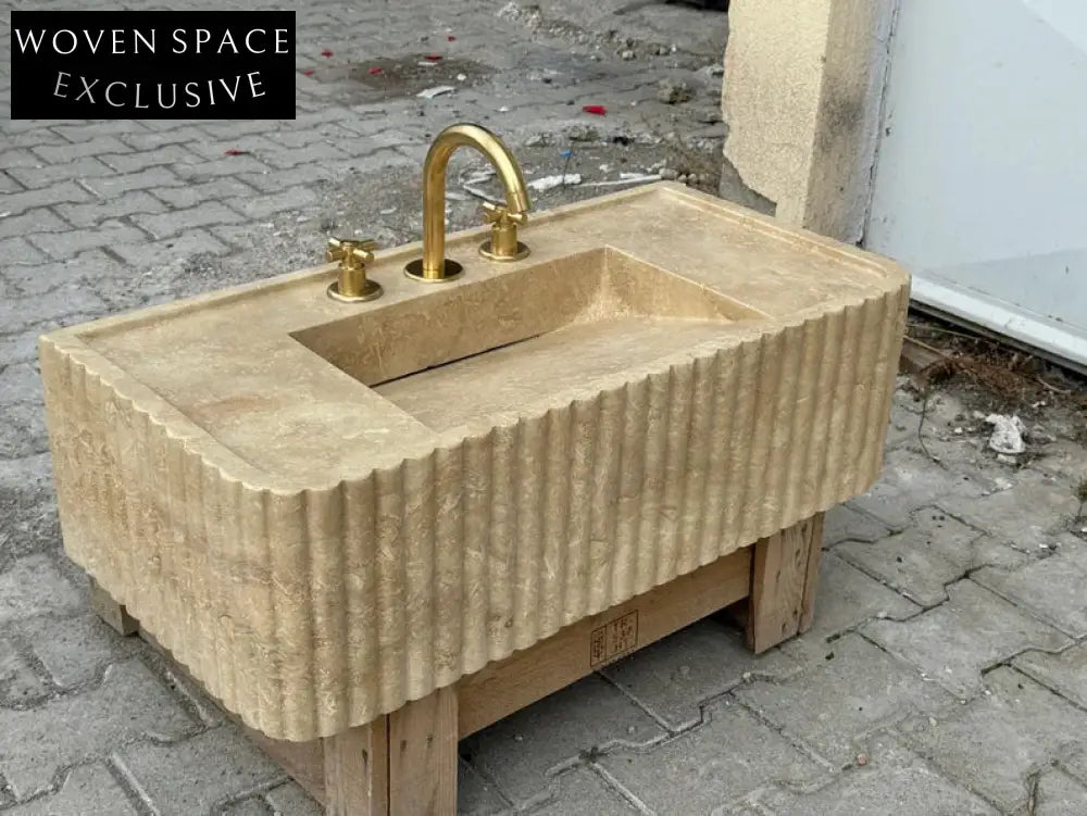 Josephe Trendy Travertine Marble Wash Basin