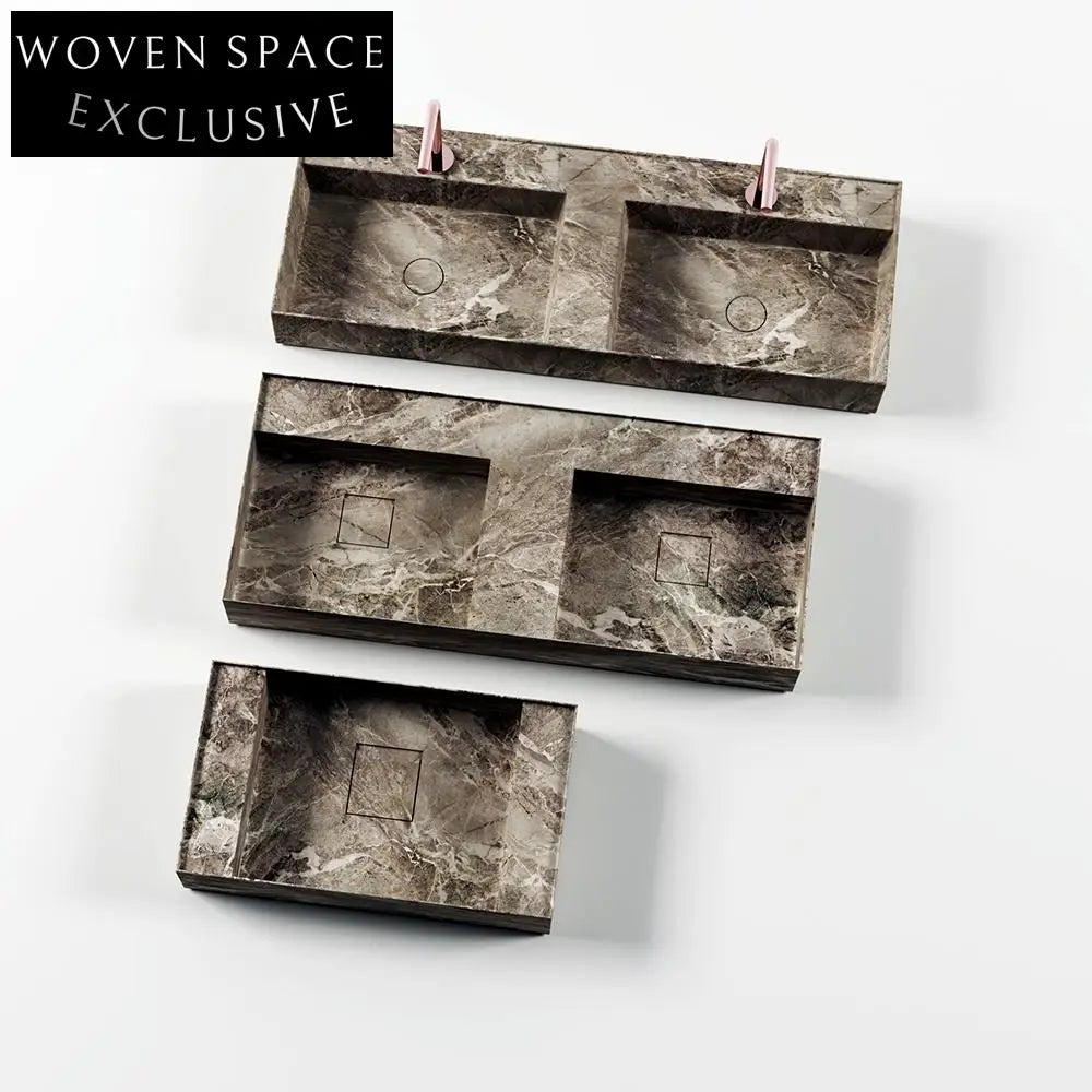 Josiah Panda White Marble Double Basin