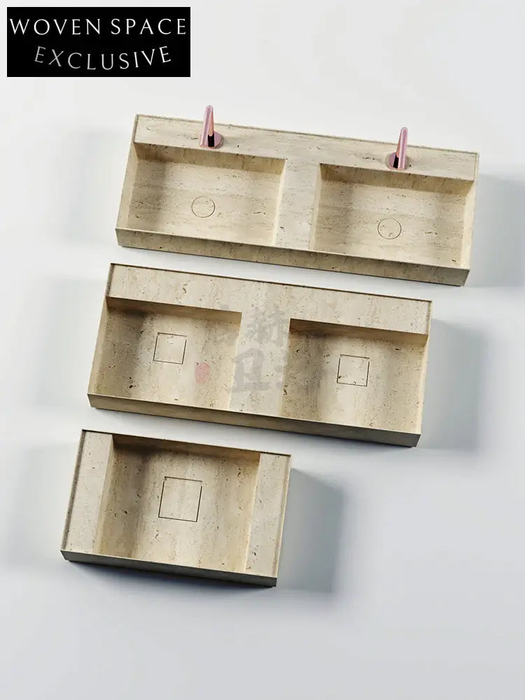 Josiah Panda White Marble Double Basin