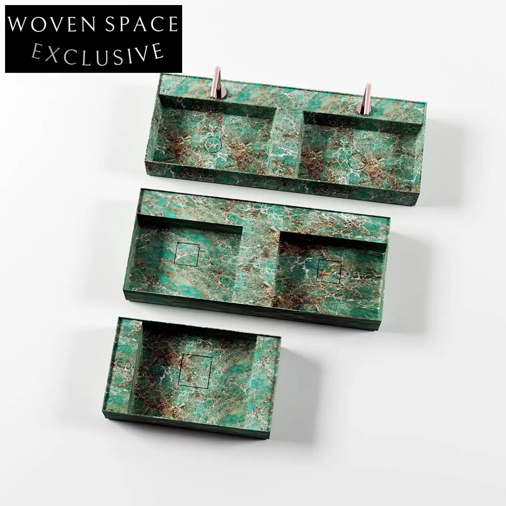 Josiah Panda White Marble Double Basin