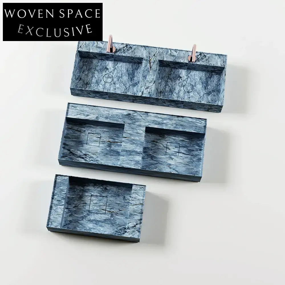 Josiah Panda White Marble Double Basin