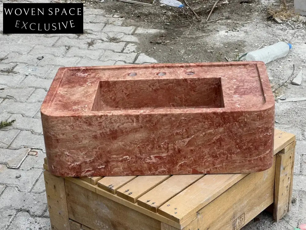 Jourdain Travertine Marble Wash Basin