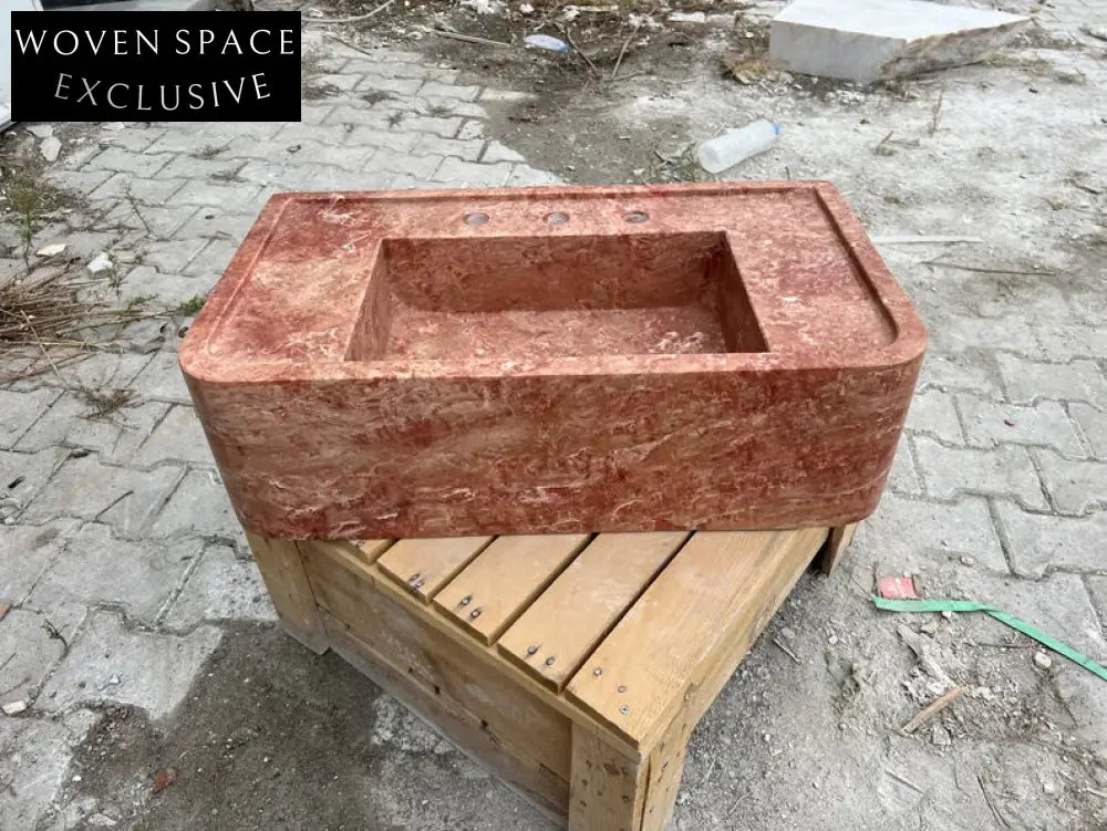 Jourdain Travertine Marble Wash Basin