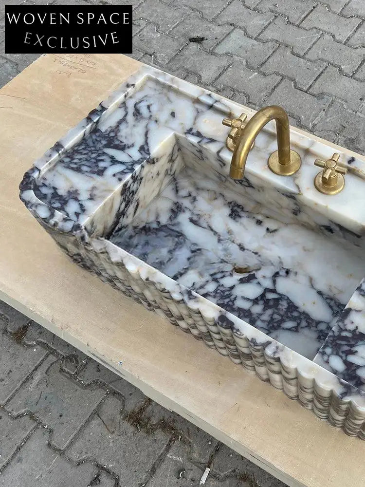 Juste Mooli Home French Retro Wall-Mounted Stone Basin