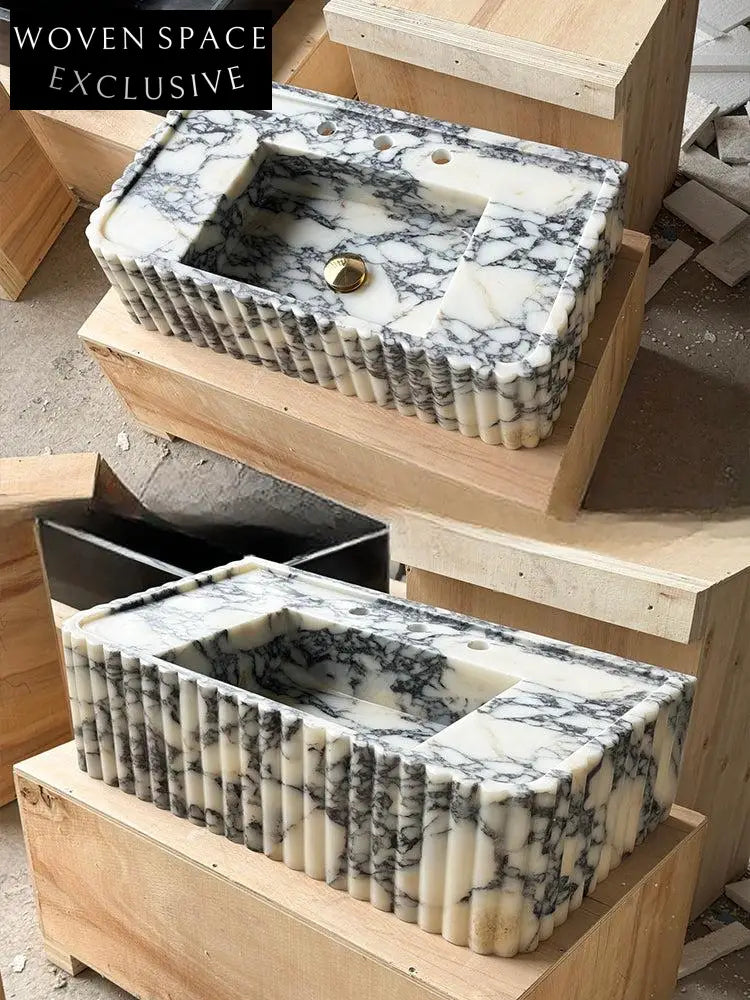 Juste Mooli Home French Retro Wall-Mounted Stone Basin