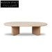 Kalin 1.2m Oval Travertine Coffee Table - Natural