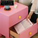 Kids Nordic Solid Wood Colorful Bedroom Nightstand with Simple Design