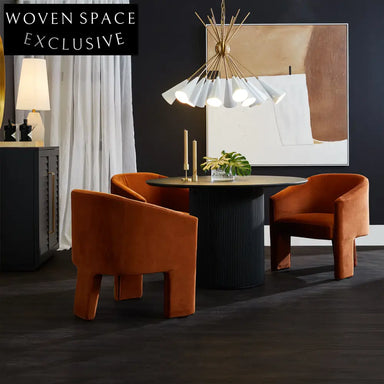 Kylie Dining Chair - Caramel Velvet Dining Chair