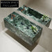 Lara Amazon Green Marble Integrated Sink
