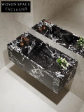 Lara Amazon Green Marble Integrated Sink
