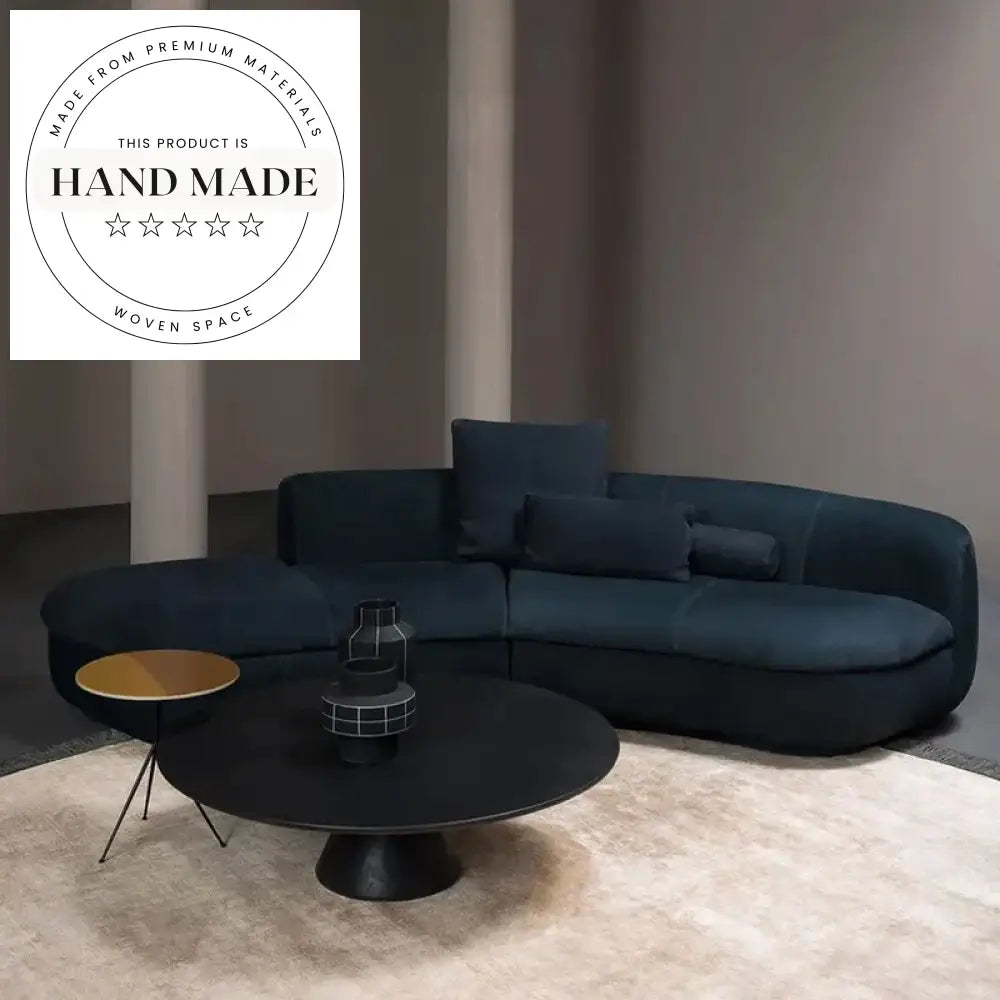 Large Luxury Modular U-Shaped Frosted Fabric 7 Seater Sectional Sofa