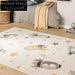 Large Modern Geometric Polyester Area Rug for Bedroom Living Room Decor