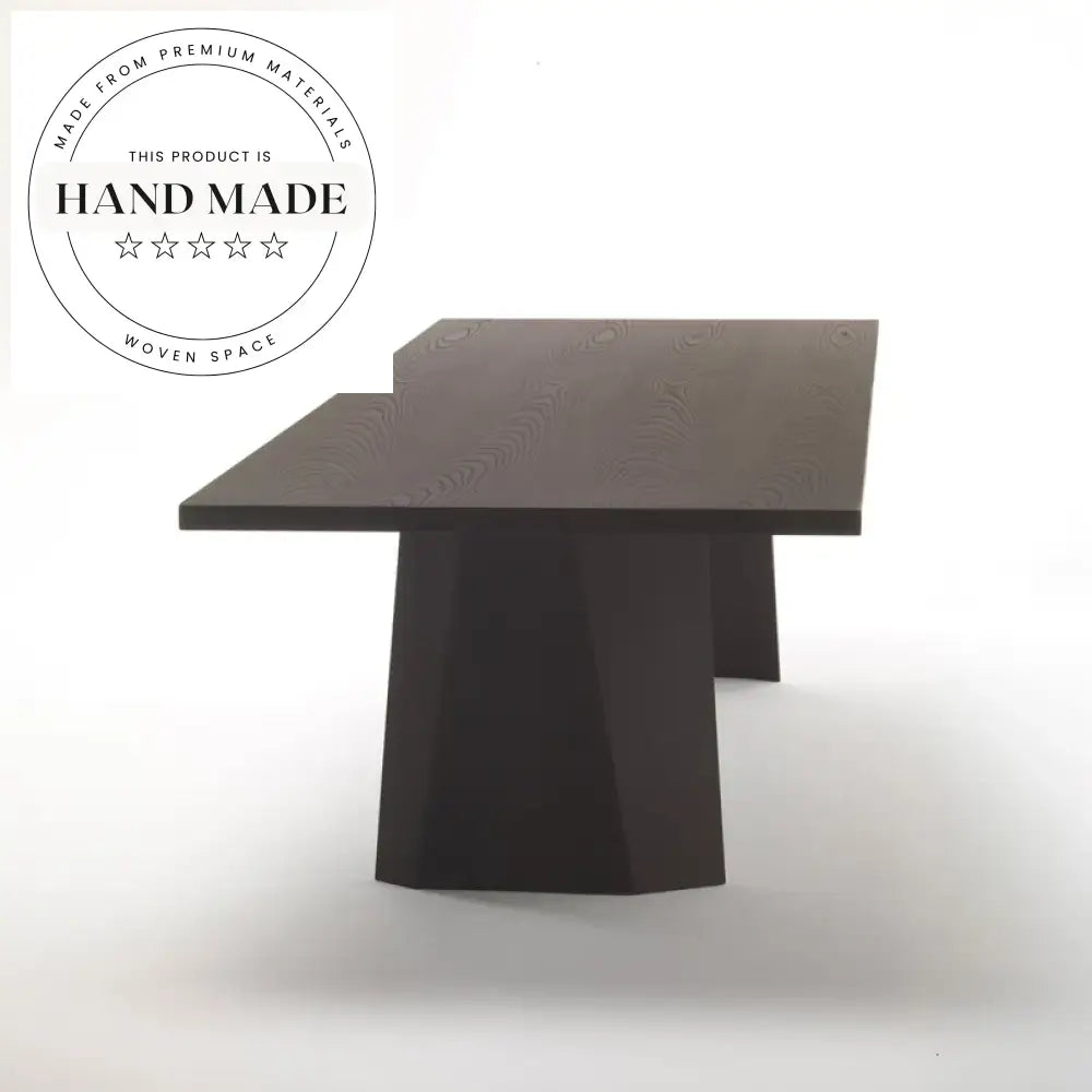 Large Vintage Solid Wood Rectangular Italian Style Dining Table