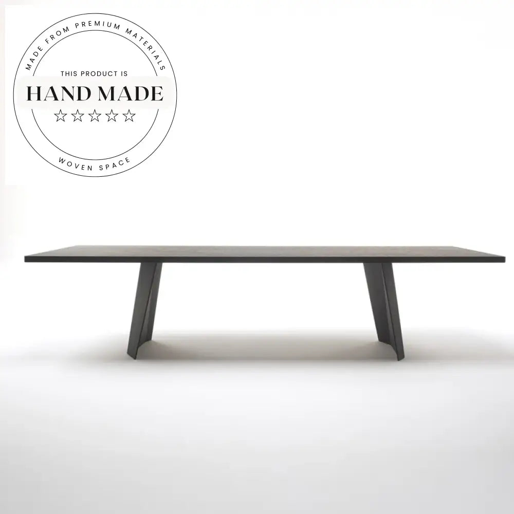 Large Vintage Solid Wood Rectangular Italian Style Dining Table