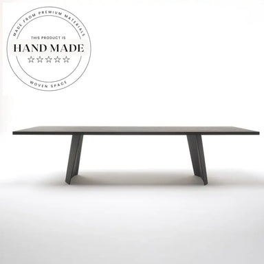 Large Vintage Solid Wood Rectangular Italian Style Dining Table