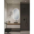  Builder Range Oval Sharp-Edged 3 Color Lighting Backlit LED Mirror with Touch Sensor Switch