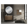 Round 3 Color Lighting LED Mirror Touch Sensor Switch Defogger Pad Wall Mounted Acrylic Mirror