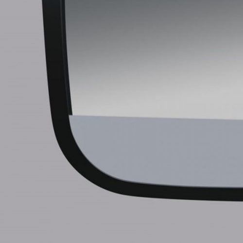500x700mm Black Aluminum Framed Front Light Rectangle 3 Color Lighting LED Mirror Touch Sensor Switch Wall Mounted Vertical or Horizontal